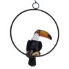 Dekohänger - Tucan - Aus Polyresin Und Metall - Ca. 18 X 7 X 28 Cm