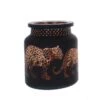 Windlicht - Leoparden - Aus Glas - Ca. 10 X 11,5 Cm