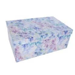 Geschenkbox - L - Bunte Punkte - Aus Papier - Ca. 28 X 18,5 X 11,5 Cm