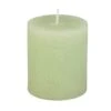 Stumpenkerze - Rustic - Ca. 7 X 8 Cm - Grün