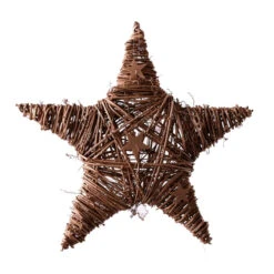 Rattan-Stern - Braun - Ca. 37 X 5 Cm