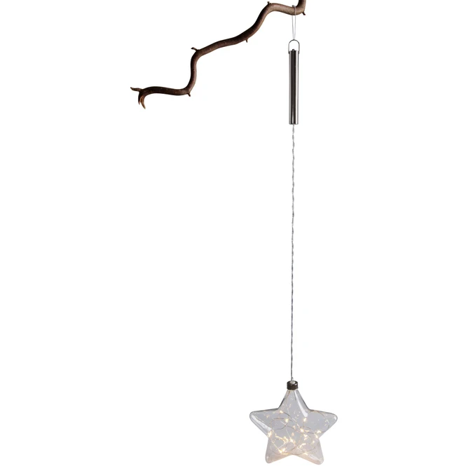 Dekostern - Aus Glas - Mit Draht - Ø = 18 Cm