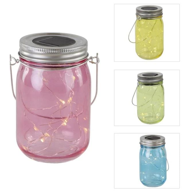 LED-Solarlampe - Aus Glas - 8 X 14 Cm - 1 Stück - Image 7