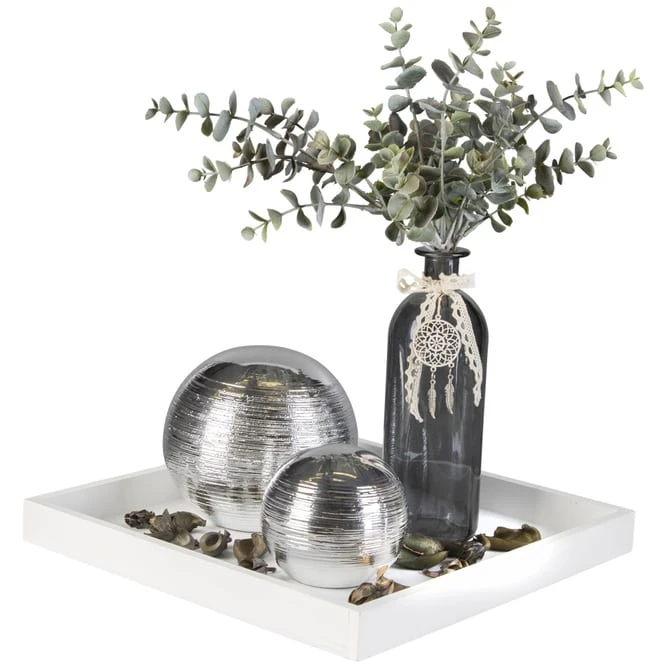 Vase - Aus Glas - 20,5 X 7 Cm - Anthrazit