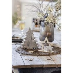 Standdeko - Tannenbaum - Aus Keramik - Ca. 16,5 X 4 X 21 Cm