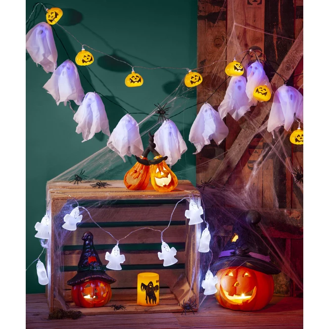 LED-Windlicht - Kürbisse - Aus Polyresin - 19 X 10 X 15,5 Cm - Image 2