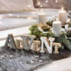 Deko-Schriftzug - Advent - Aus Holz - Ca. 39 X 2 X 10 Cm