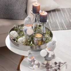 Kerzenständer - Aus Dolomit - Ca. 9 X 9 X 21 Cm