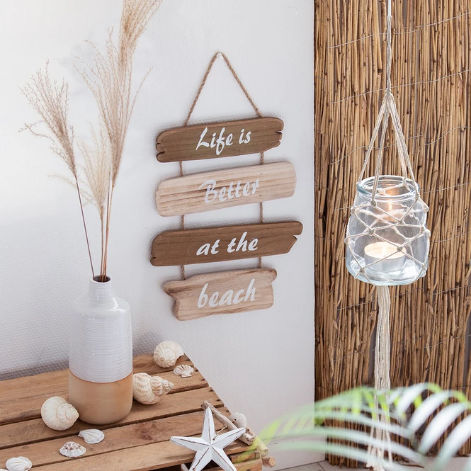 Dekohänger - Beach - Aus Holz - Ca. 28 X 49 Cm - Image 2