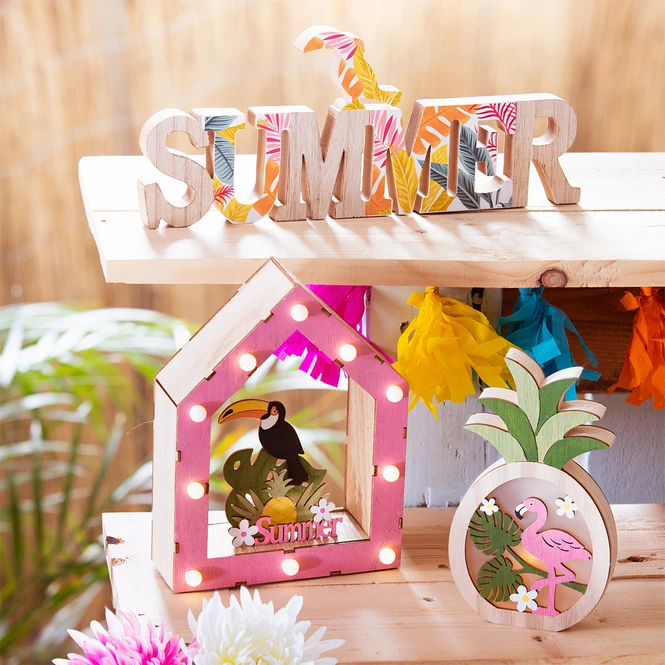 Deko-Schriftzug - Summer - Aus Holz - Ca. 35 X 2 X 14 Cm - Image 2