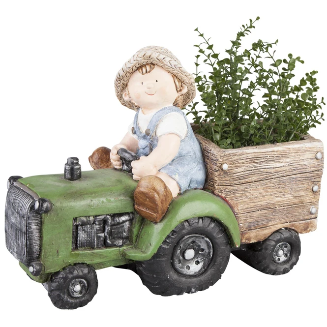 Pflanzgefäß - Aus Magnesia - Junge - 47 X 18 X 35 Cm - Image 2