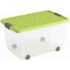 Keter KIS - Rollenbox Mit Deckel - L - Transparent/grün