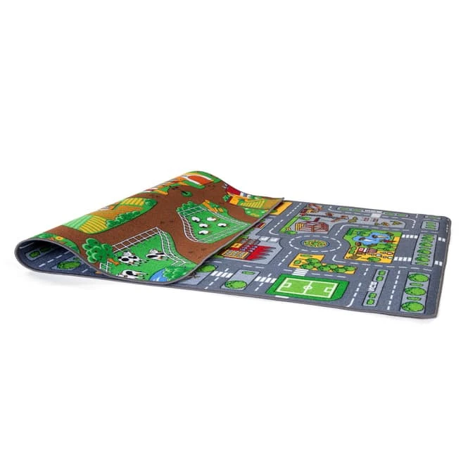 Spielteppich City/Farm - Maße: Ca. 100 X 165 Cm