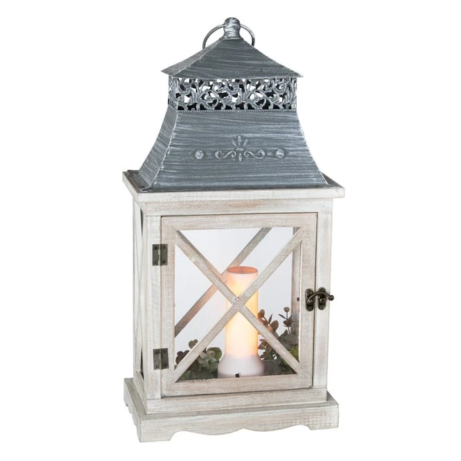 Laterne - Aus Holz - 30 X 19 X 65 Cm - Image 2